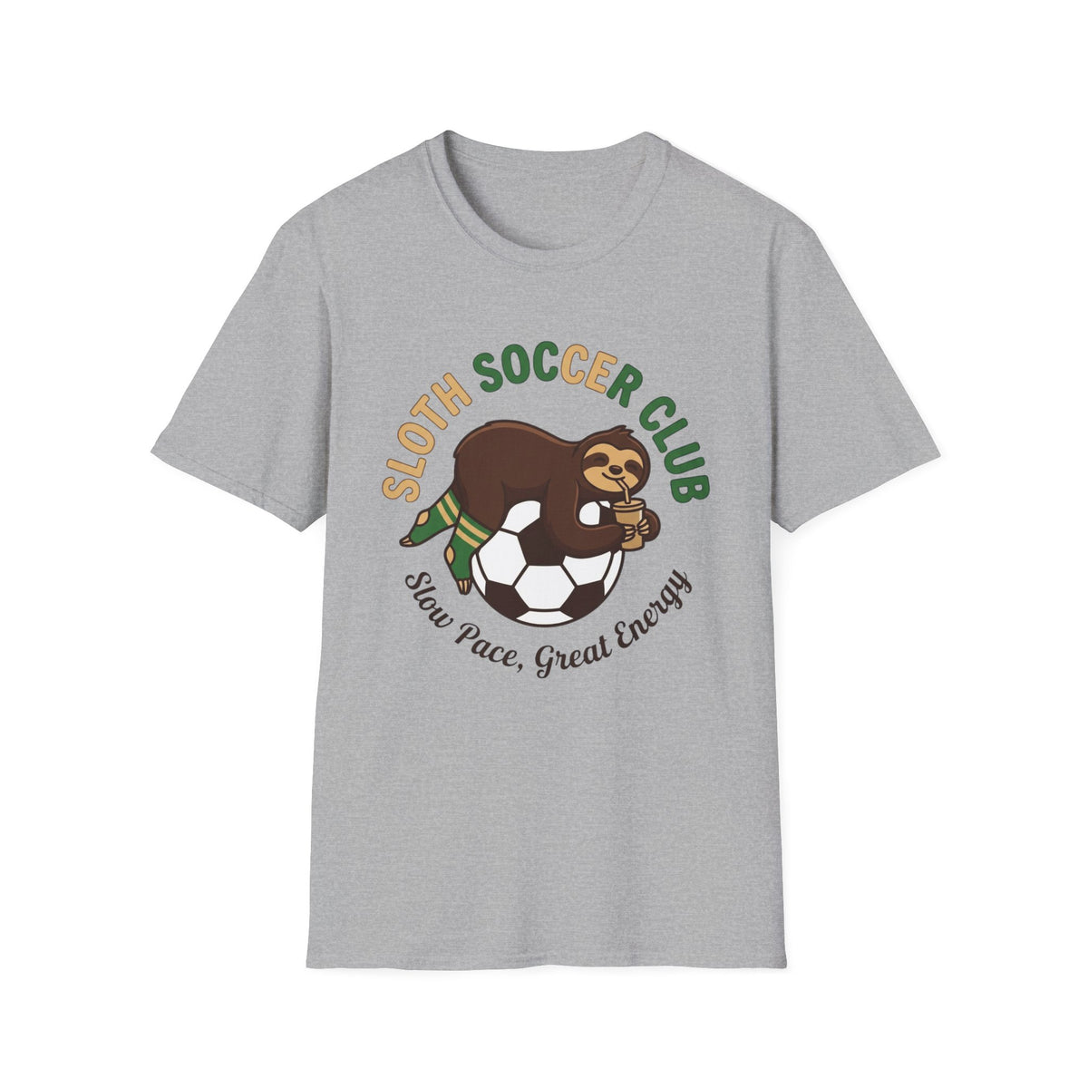 SLOTH SOCCER CLUB   Slow Pace, Great Energy v2 T-Shirt