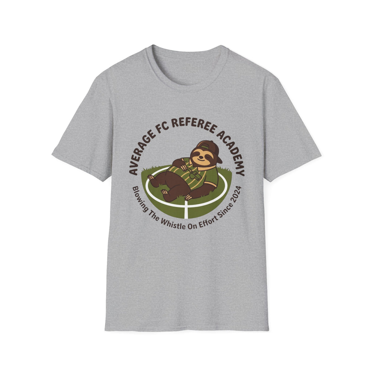 AVERAGE FC REFEREE ACADEMY  Blowing The Whistle On Effort Since 2024 T-Shirt