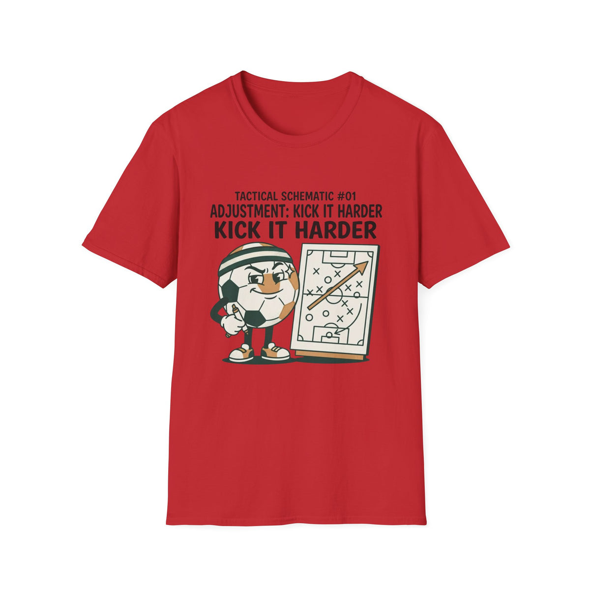 TACTICAL SCHEMATIC #01 _ ADJUSTMENT_ KICK IT HARDER v3 T-Shirt