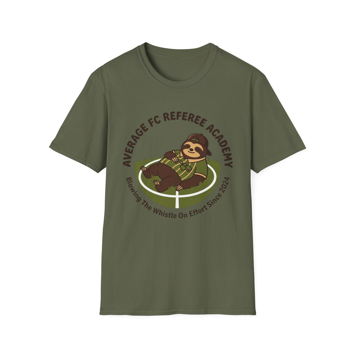 AVERAGE FC REFEREE ACADEMY  Blowing The Whistle On Effort Since 2024 T-Shirt
