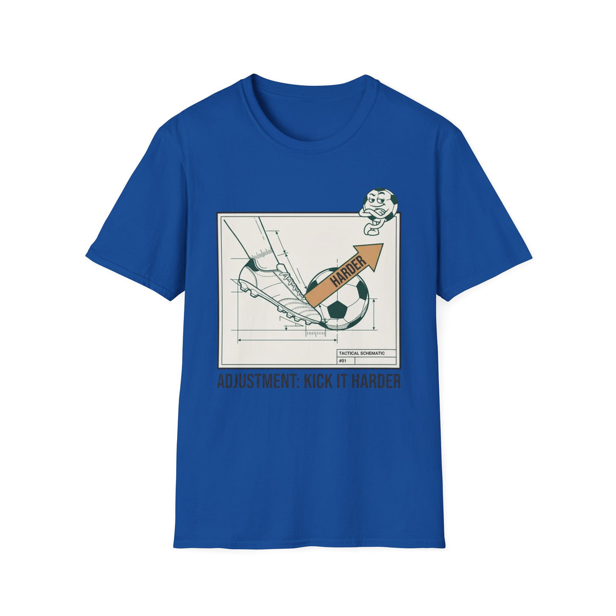 TACTICAL SCHEMATIC #01 _ ADJUSTMENT_ KICK IT HARDER V2 T-Shirt