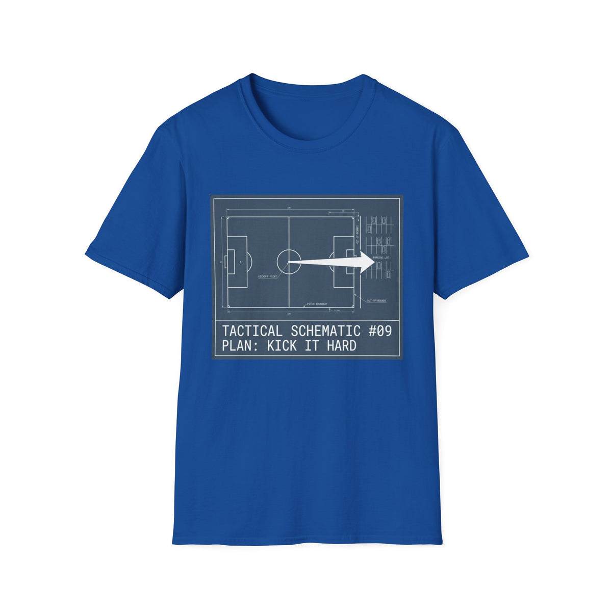 TACTICAL SCHEMATIC PLAN_ KICK IT HARD T-Shirt