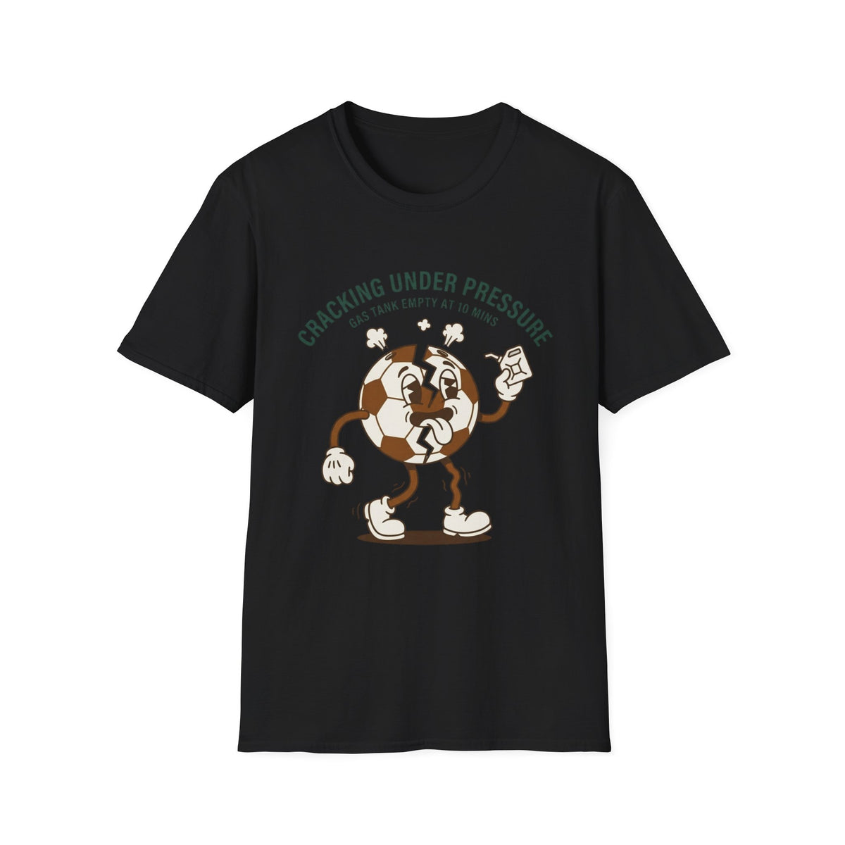 CRACKING UNDER PRESSURE Gas Tank Empty At 10 Mins v3 T-Shirt