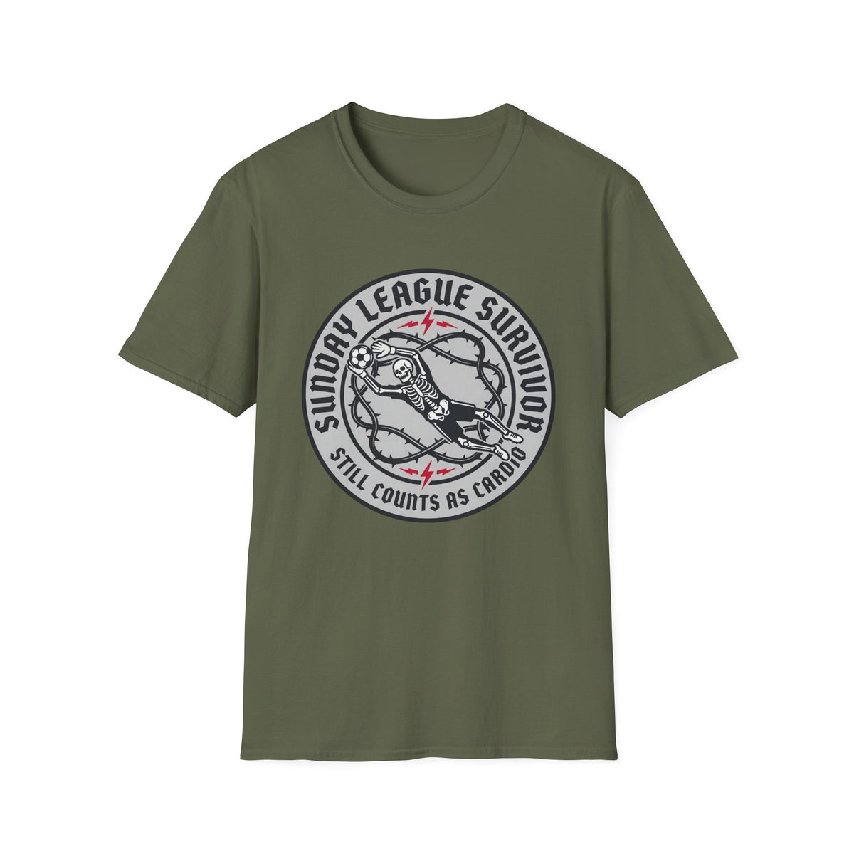 SUNDAY LEAGUE SURVIVOR STILL COUNTS AS CARDIO T-Shirt