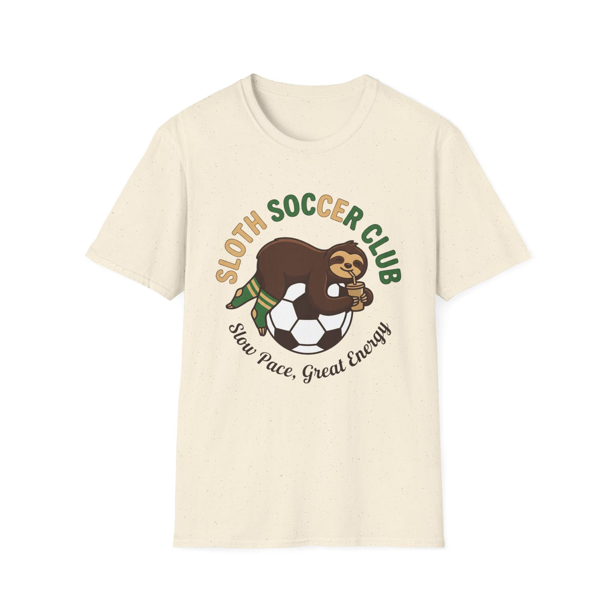 SLOTH SOCCER CLUB   Slow Pace, Great Energy v2 T-Shirt