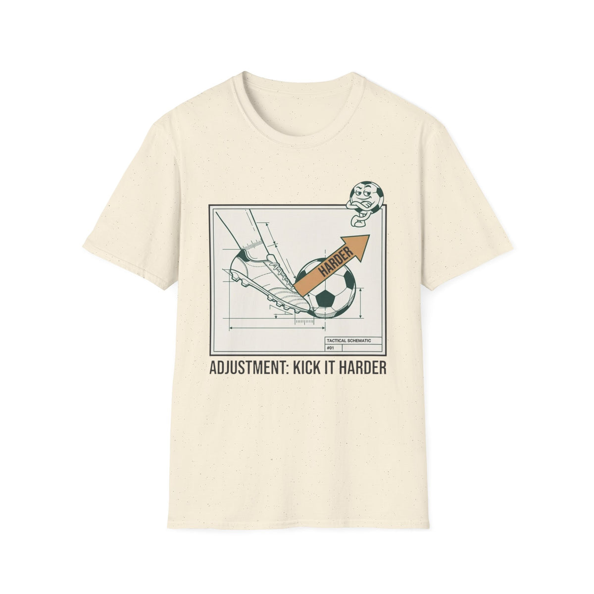 TACTICAL SCHEMATIC #01 _ ADJUSTMENT_ KICK IT HARDER V2 T-Shirt