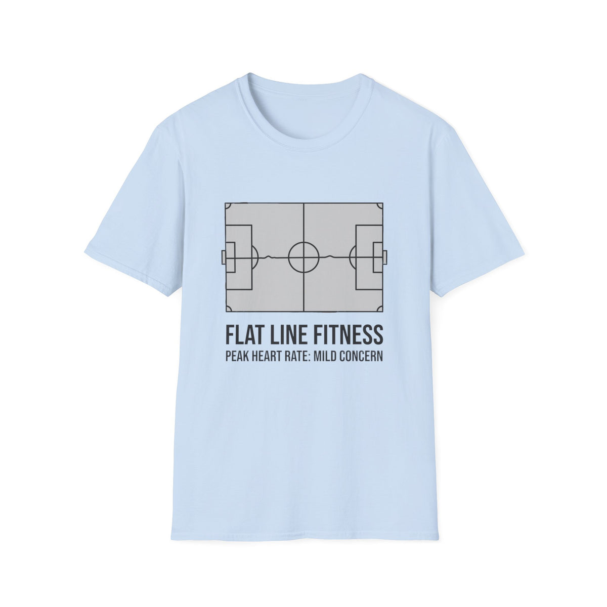FLAT LINE FITNESS PEAK HEART RATE_ MILD CONCERN T-Shirt