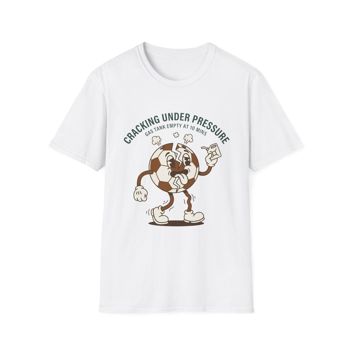 CRACKING UNDER PRESSURE Gas Tank Empty At 10 Mins v3 T-Shirt