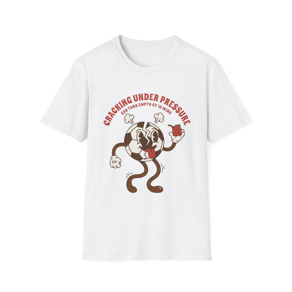 CRACKING UNDER PRESSURE Gas Tank Empty At 10 Mins v4 T-Shirt