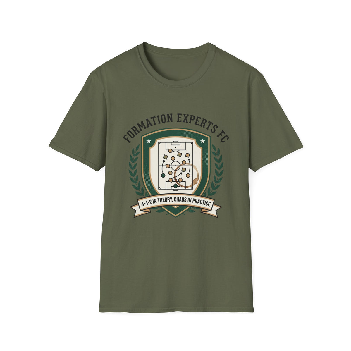 FORMATION EXPERTS FC   4-4-2 IN THEORY, CHAOS IN PRACTICE T-Shirt