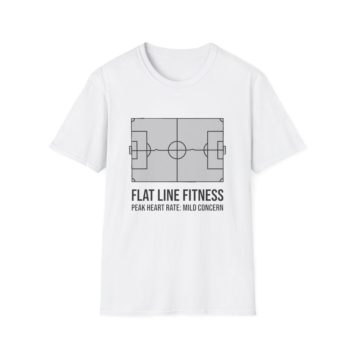 FLAT LINE FITNESS PEAK HEART RATE_ MILD CONCERN T-Shirt