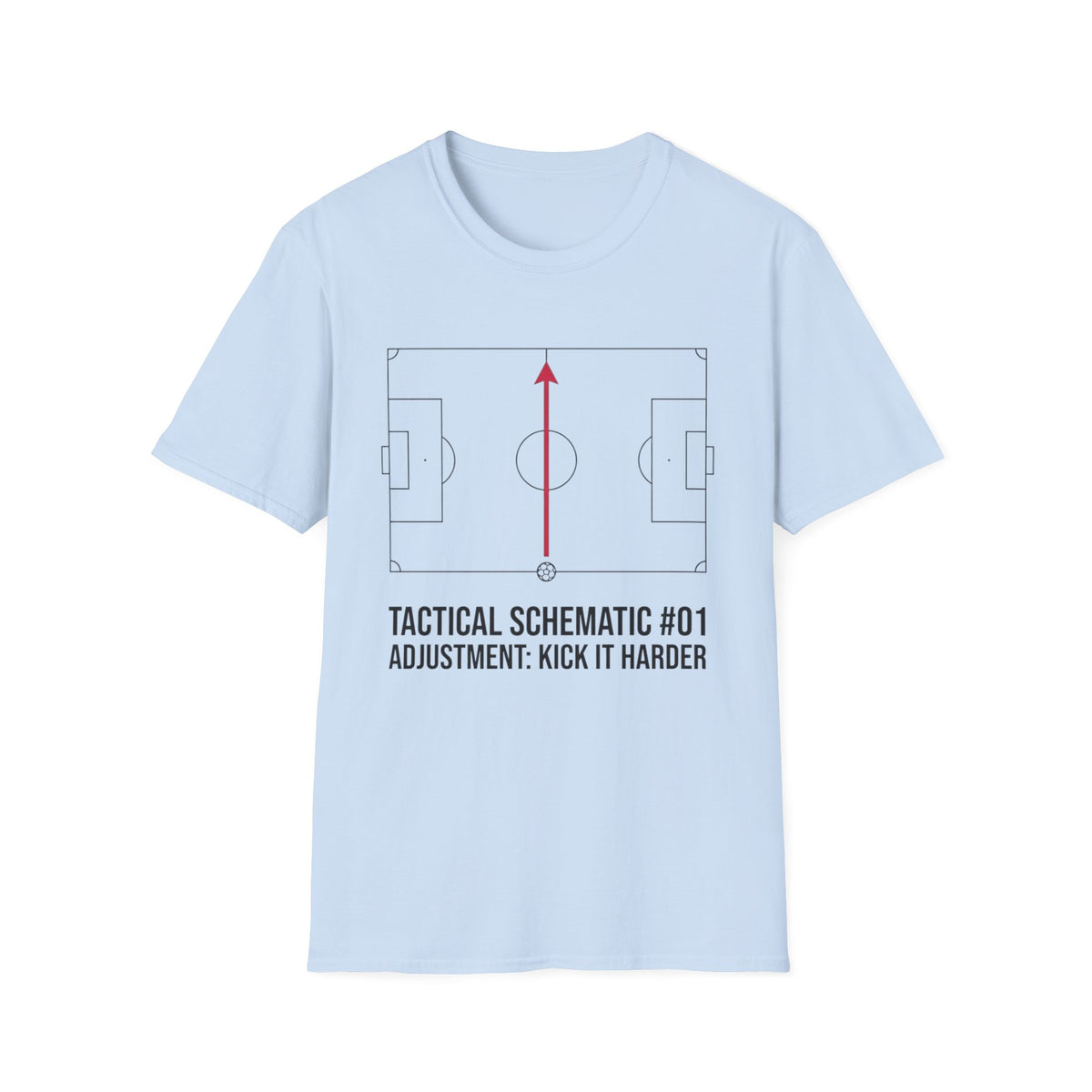 TACTICAL SCHEMATIC #01 _ ADJUSTMENT_ KICK IT HARDER v4 T-Shirt