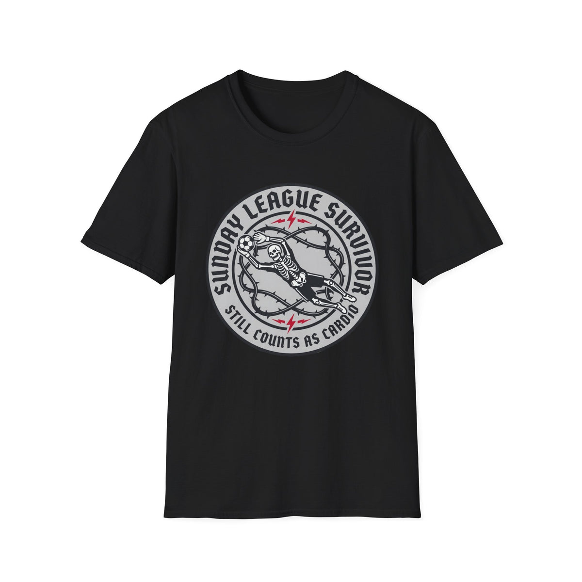 SUNDAY LEAGUE SURVIVOR STILL COUNTS AS CARDIO T-Shirt