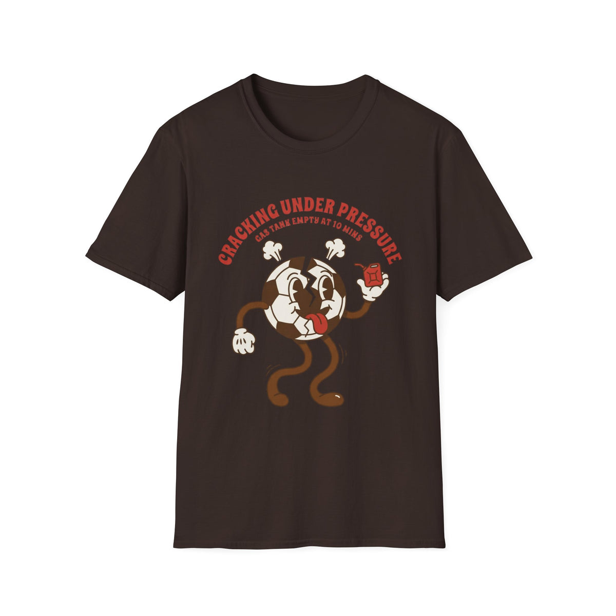 CRACKING UNDER PRESSURE Gas Tank Empty At 10 Mins v4 T-Shirt