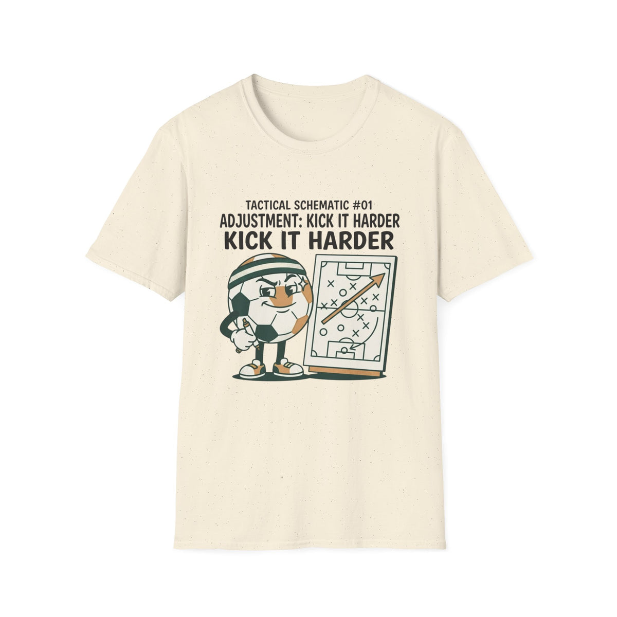 TACTICAL SCHEMATIC #01 _ ADJUSTMENT_ KICK IT HARDER v3 T-Shirt