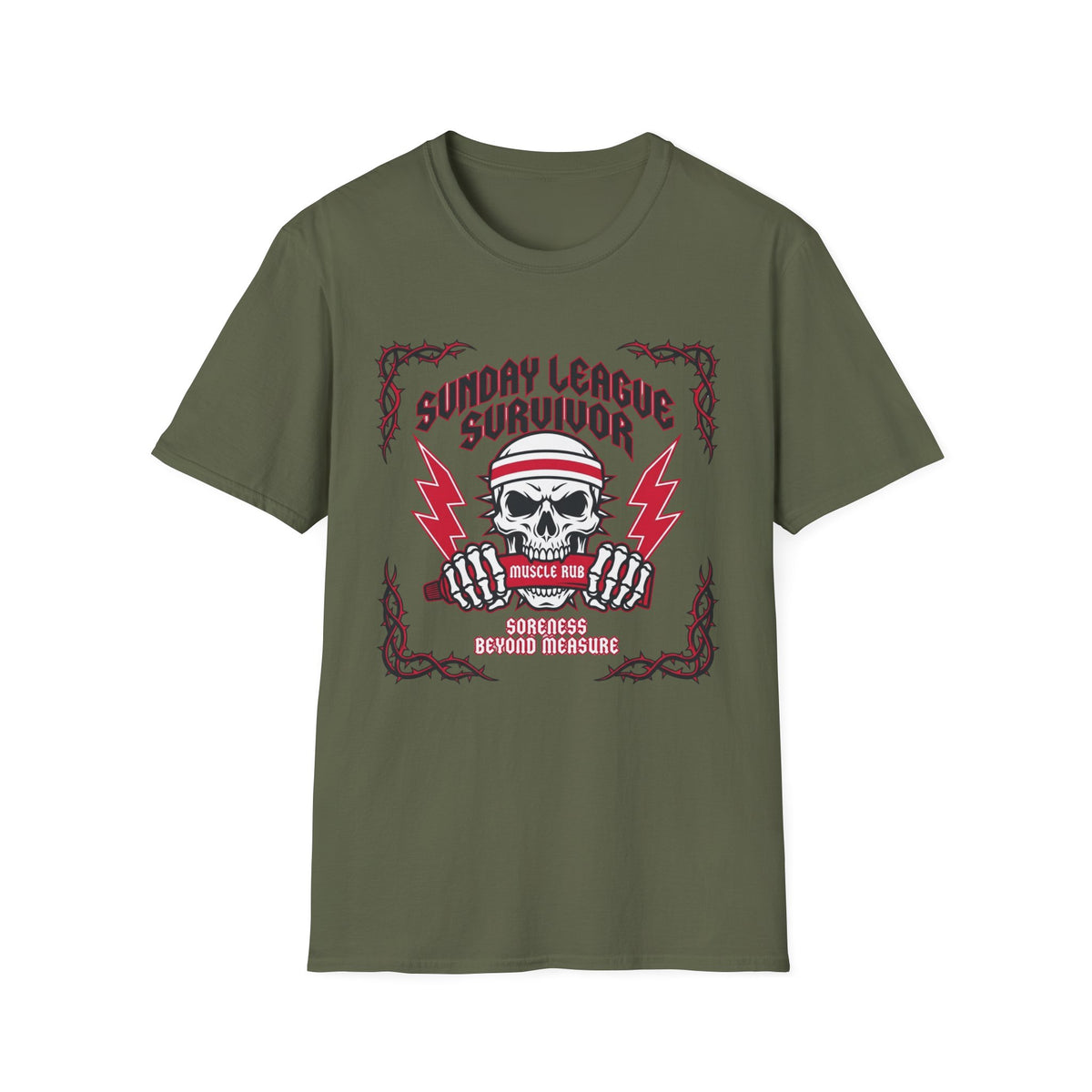 SUNDAY LEAGUE SURVIVOR  SORENESS BEYOND MEASURE T-Shirt