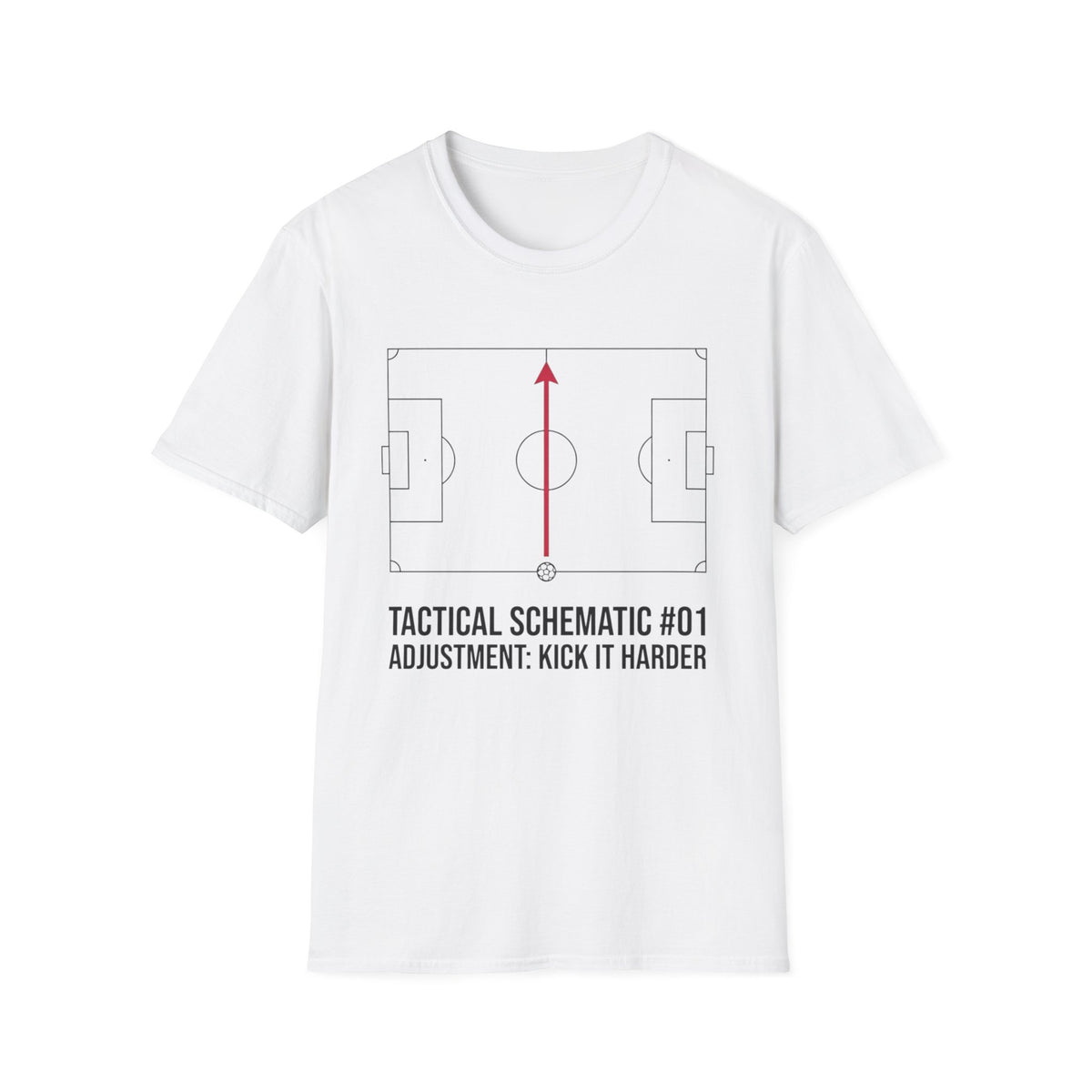 TACTICAL SCHEMATIC #01 _ ADJUSTMENT_ KICK IT HARDER v4 T-Shirt