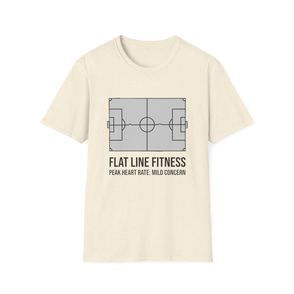 FLAT LINE FITNESS PEAK HEART RATE_ MILD CONCERN T-Shirt