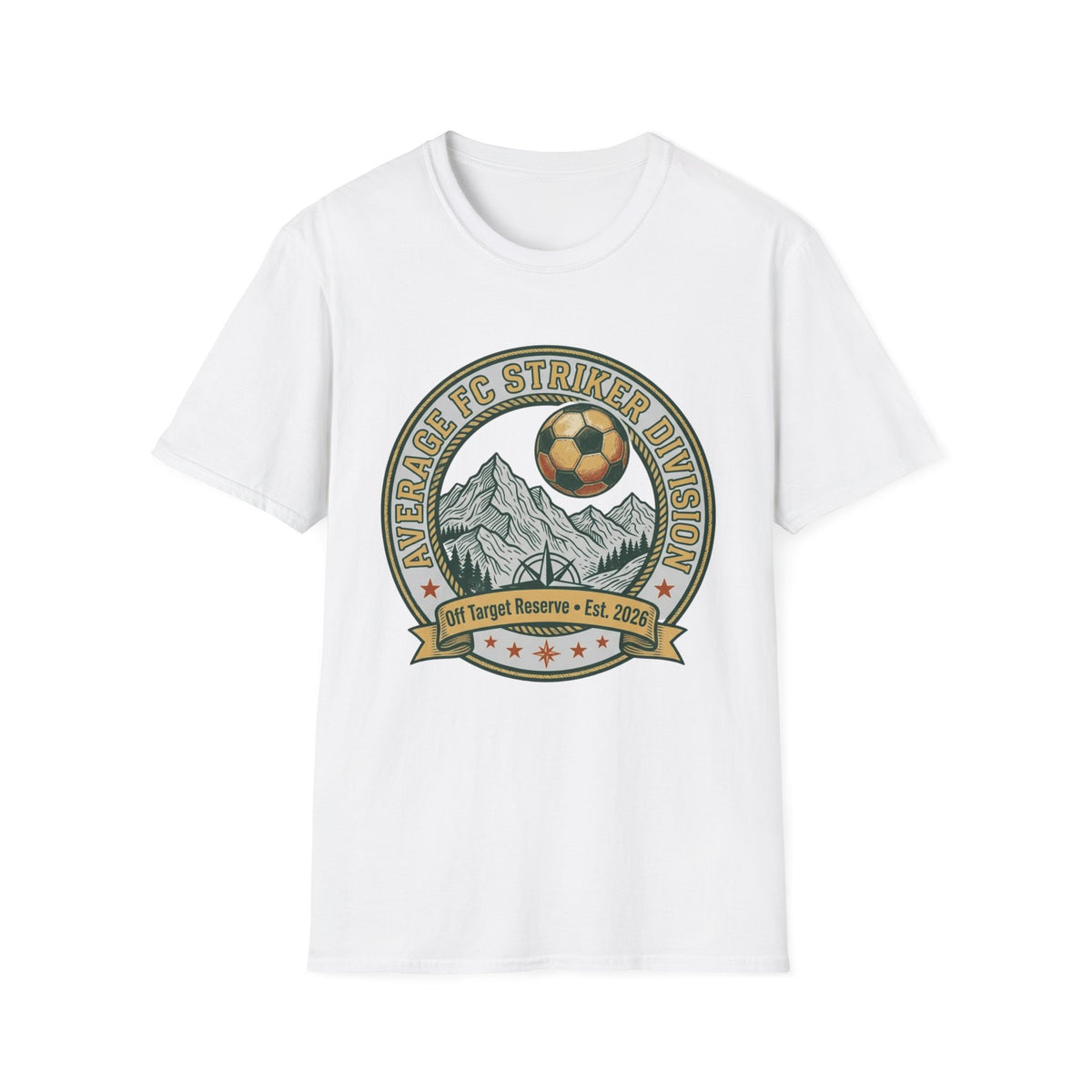 AVERAGE FC STRIKER DIVISION Off Target Reserve • Est. 2026 T-Shirt