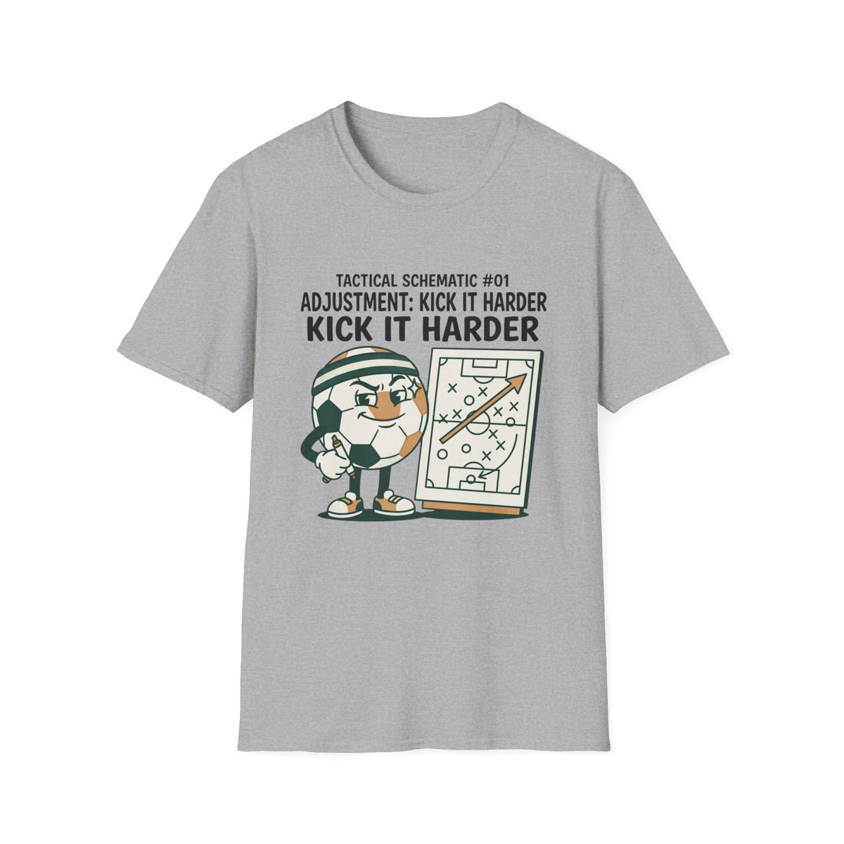 TACTICAL SCHEMATIC #01 _ ADJUSTMENT_ KICK IT HARDER v3 T-Shirt