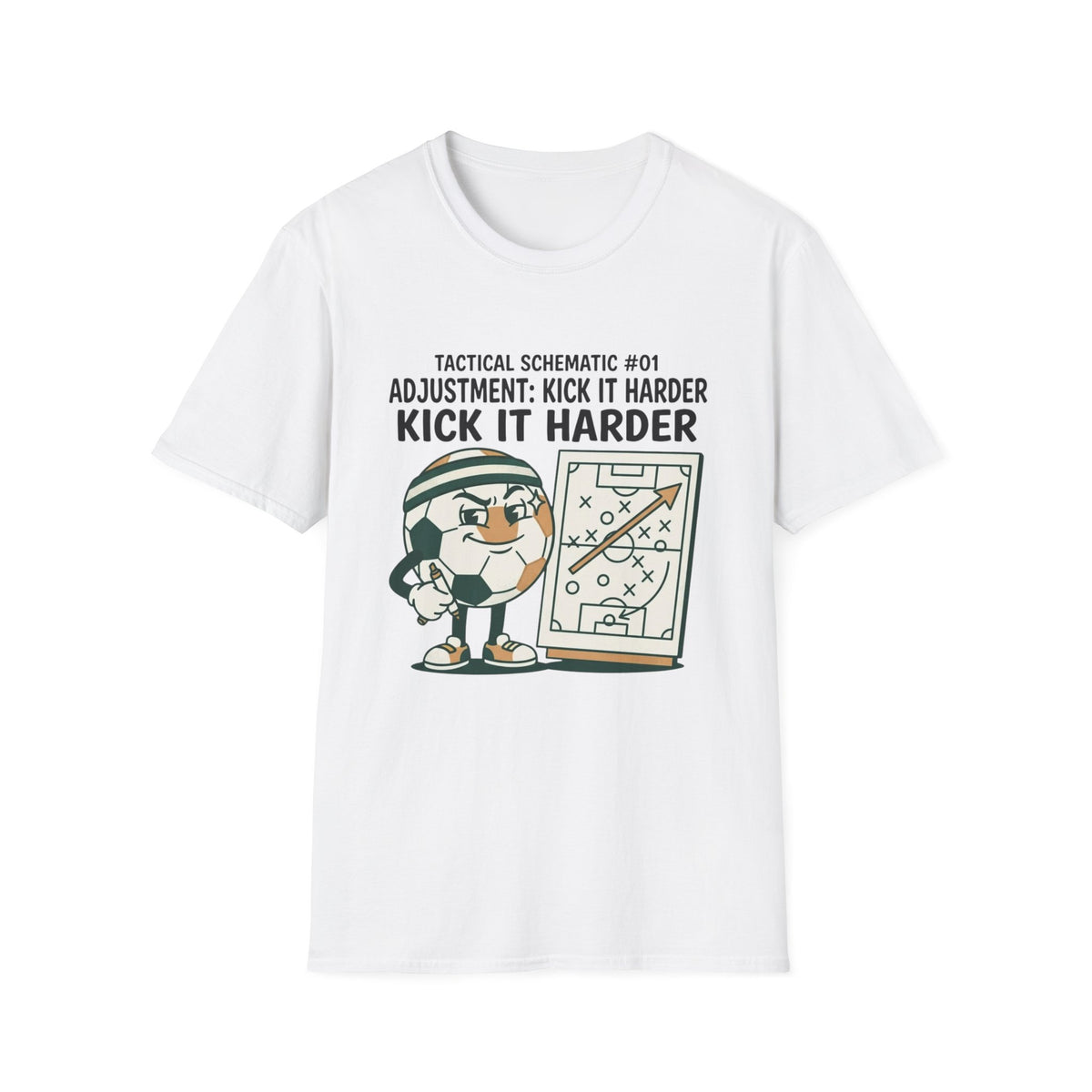TACTICAL SCHEMATIC #01 _ ADJUSTMENT_ KICK IT HARDER v3 T-Shirt