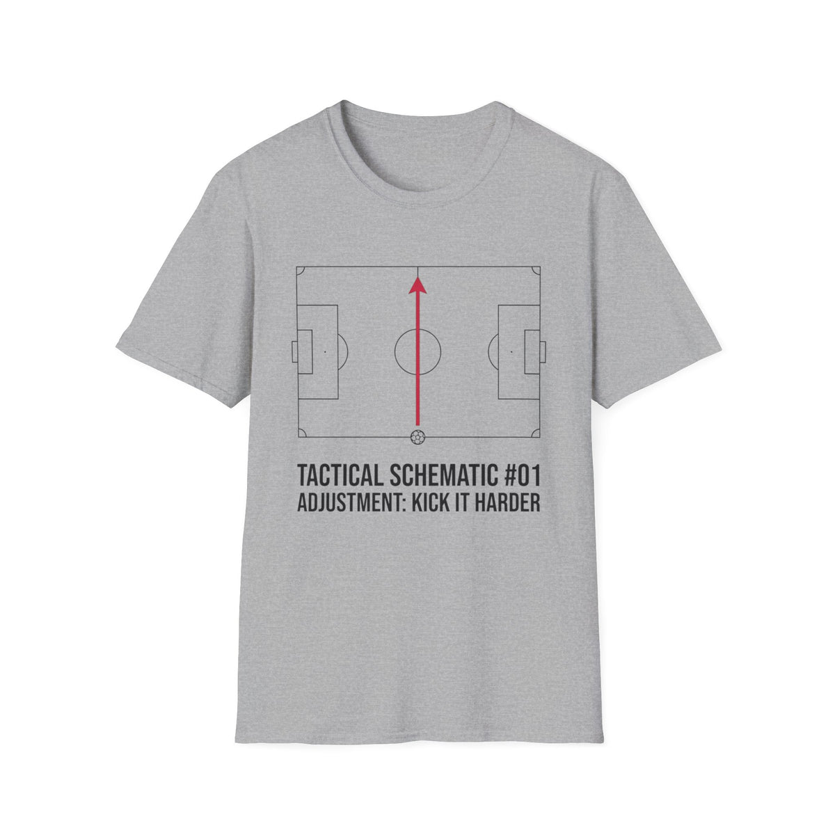 TACTICAL SCHEMATIC #01 _ ADJUSTMENT_ KICK IT HARDER v4 T-Shirt