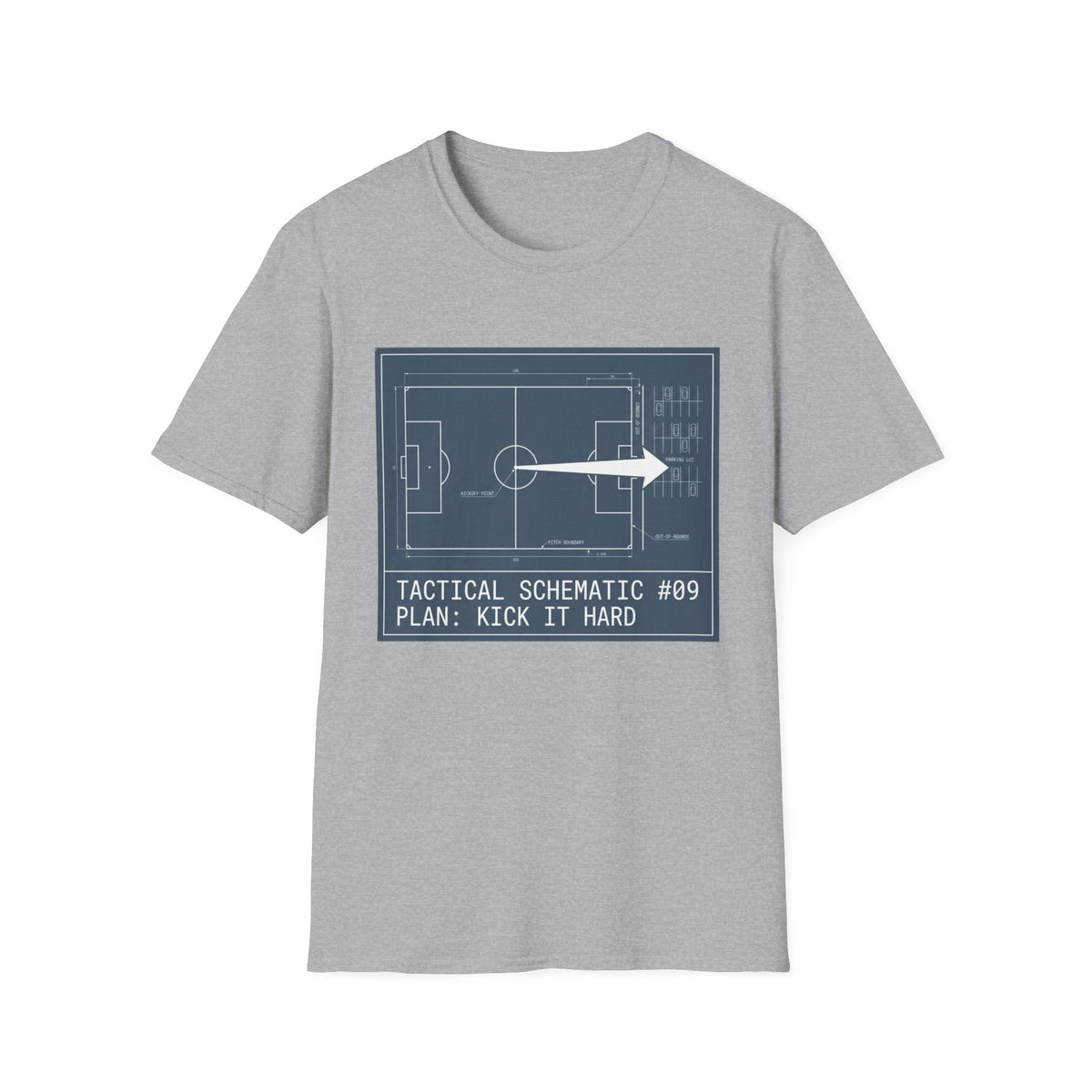TACTICAL SCHEMATIC PLAN_ KICK IT HARD T-Shirt