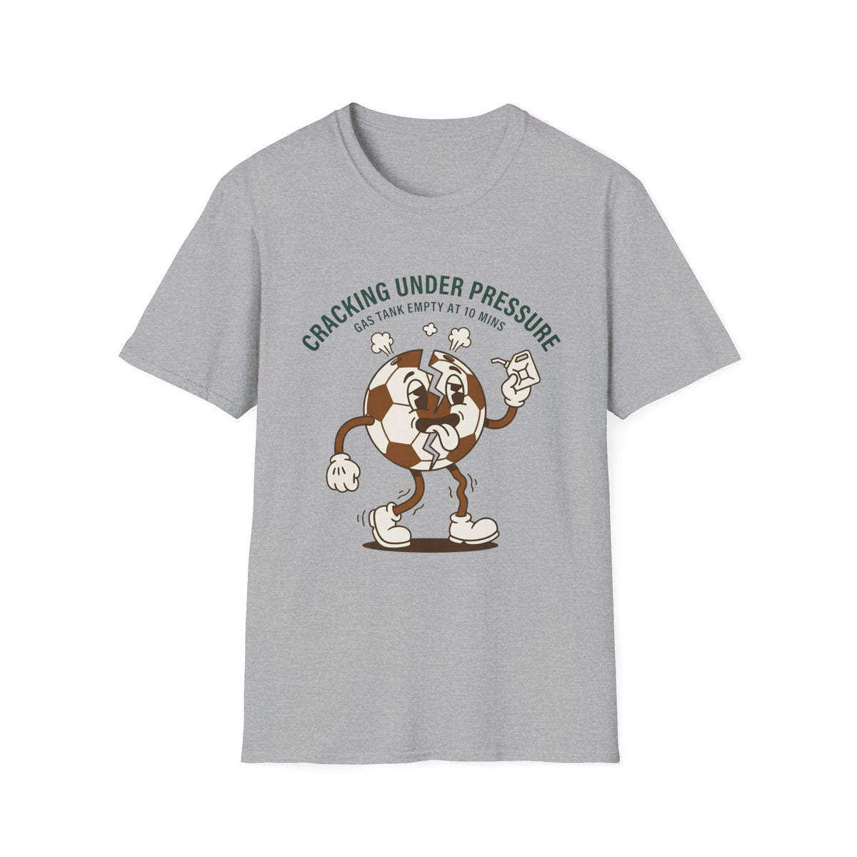 CRACKING UNDER PRESSURE Gas Tank Empty At 10 Mins v3 T-Shirt
