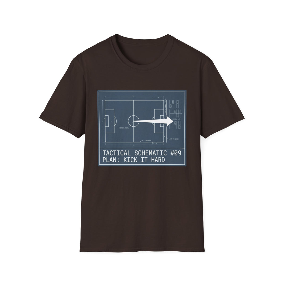 TACTICAL SCHEMATIC PLAN_ KICK IT HARD T-Shirt