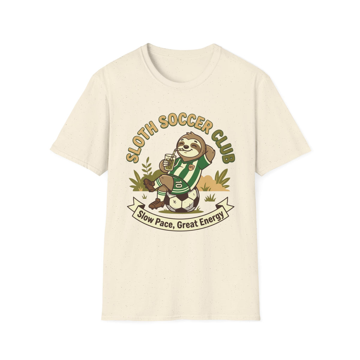 SLOTH SOCCER CLUB Slow Pace, Great Energy T-Shirt