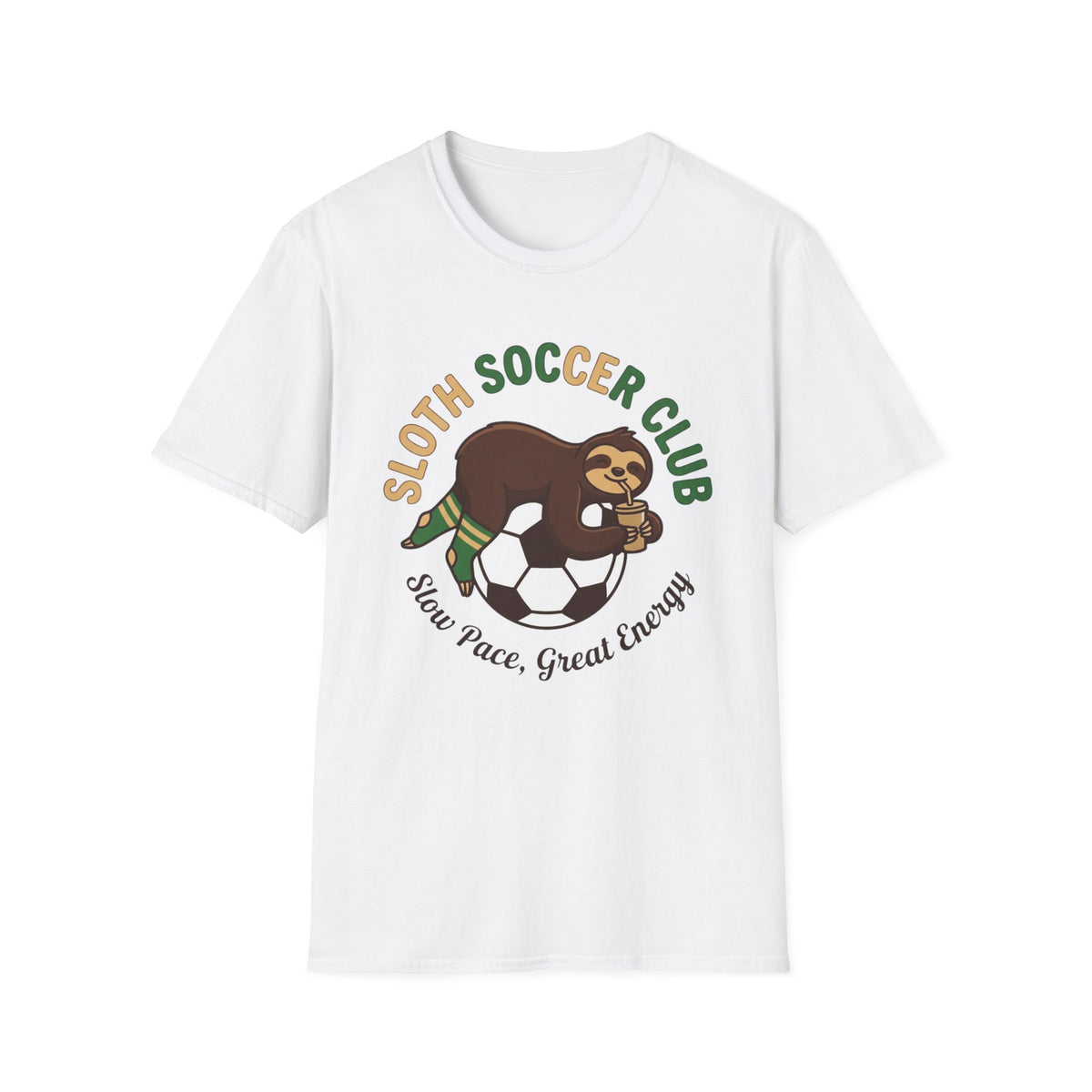 SLOTH SOCCER CLUB   Slow Pace, Great Energy v2 T-Shirt
