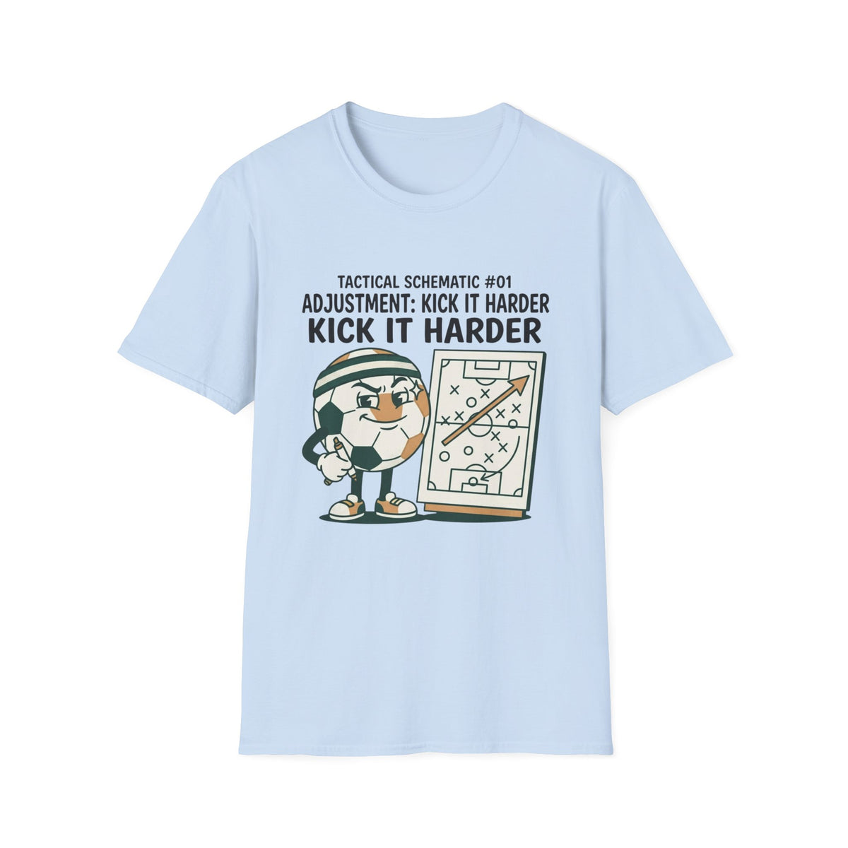 TACTICAL SCHEMATIC #01 _ ADJUSTMENT_ KICK IT HARDER v3 T-Shirt