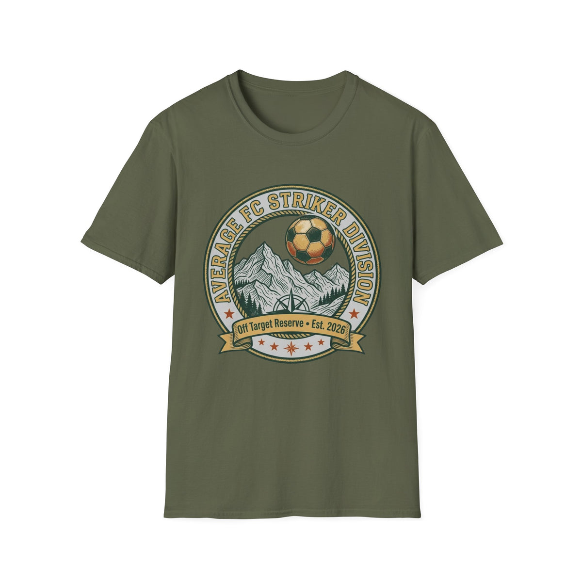 AVERAGE FC STRIKER DIVISION Off Target Reserve • Est. 2026 T-Shirt